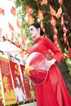 Áo dài đỏ